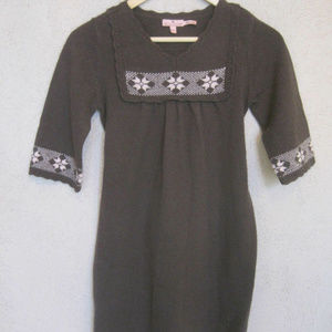JUICY COUTURE Girls Dress 12 Brown Knit Wool